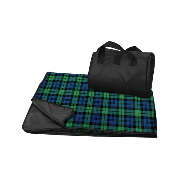 Liberty Bags Fleece/Nylon Plaid Picnic Blanket - Liberty Bags Fleece/Nylon Plaid Picnic Blanket - Image 1 of 3