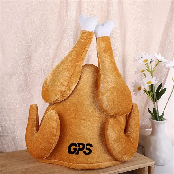 7 7/8 " Thanksgiving Roasted Turkey Hat - 7 7/8 " Thanksgiving Roasted Turkey Hat - Image 1 of 2