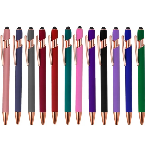 ELLIPSE SOFTY STYLUS PEN WITH ROSE GOLD TRIM - ELLIPSE SOFTY STYLUS PEN WITH ROSE GOLD TRIM - Image 1 of 7