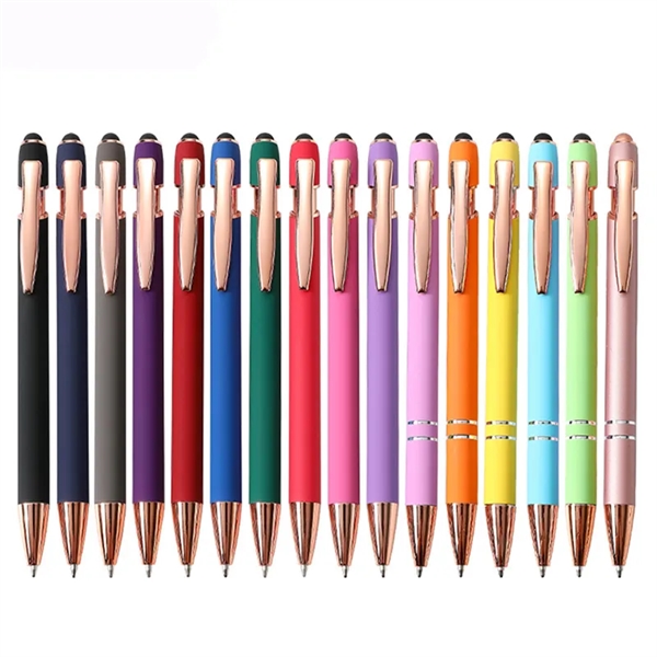 ELLIPSE SOFTY STYLUS PEN WITH ROSE GOLD TRIM - ELLIPSE SOFTY STYLUS PEN WITH ROSE GOLD TRIM - Image 5 of 7