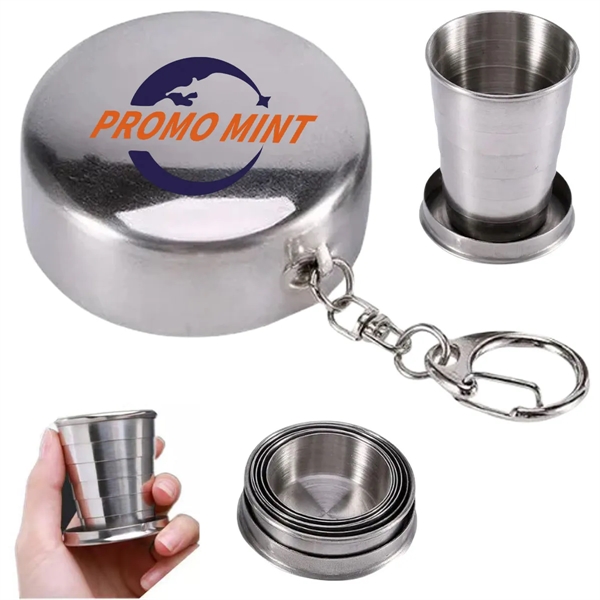 Folding Stainless Steel Camping Mug Cup - Folding Stainless Steel Camping Mug Cup - Image 0 of 4