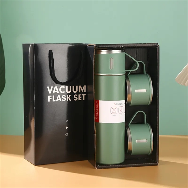 Stainless Steel Insulated Tumbler Set with 3 Cups - Stainless Steel Insulated Tumbler Set with 3 Cups - Image 3 of 6