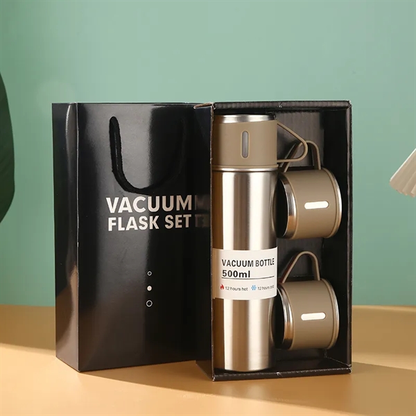 Stainless Steel Insulated Tumbler Set with 3 Cups - Stainless Steel Insulated Tumbler Set with 3 Cups - Image 6 of 6