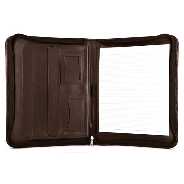 Zippered Portfolio. Inside gusseted pocket. - Zippered Portfolio. Inside gusseted pocket. - Image 1 of 2