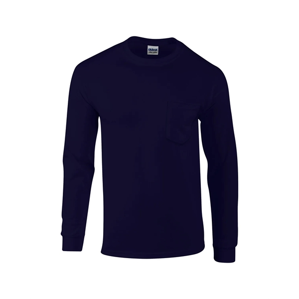 Gildan Adult Ultra Cotton® Long-Sleeve Pocket T-Shirt - Gildan Adult Ultra Cotton® Long-Sleeve Pocket T-Shirt - Image 37 of 48