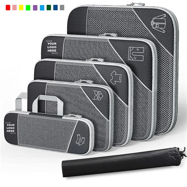 6 set  Compression Packing Cubes for Suitcases - 6 set  Compression Packing Cubes for Suitcases - Image 0 of 4