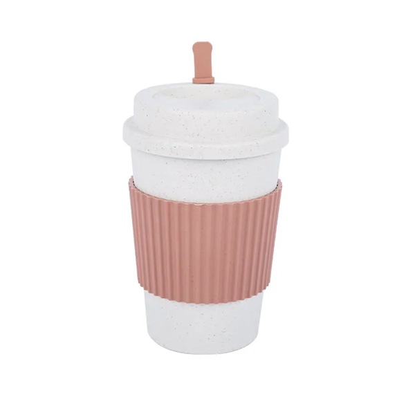 ECO  Friendly Wheat Straw Fiber Coffee Cup - ECO  Friendly Wheat Straw Fiber Coffee Cup - Image 3 of 5