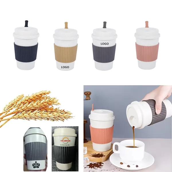 ECO  Friendly Wheat Straw Fiber Coffee Cup - ECO  Friendly Wheat Straw Fiber Coffee Cup - Image 0 of 5