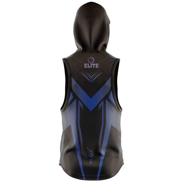 Unisex and Kids' Full Sublimation Sleeveless Hooded T-Shirt - Unisex and Kids' Full Sublimation Sleeveless Hooded T-Shirt - Image 1 of 1