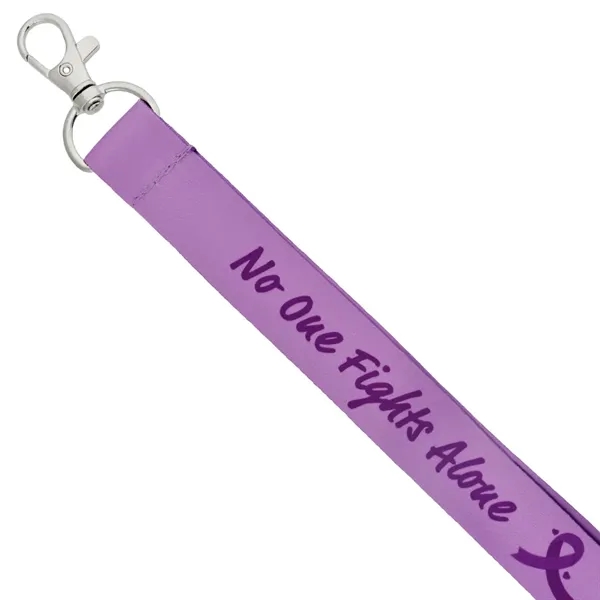 Purple Awareness Ribbon Lanyard - Purple Awareness Ribbon Lanyard - Image 2 of 3