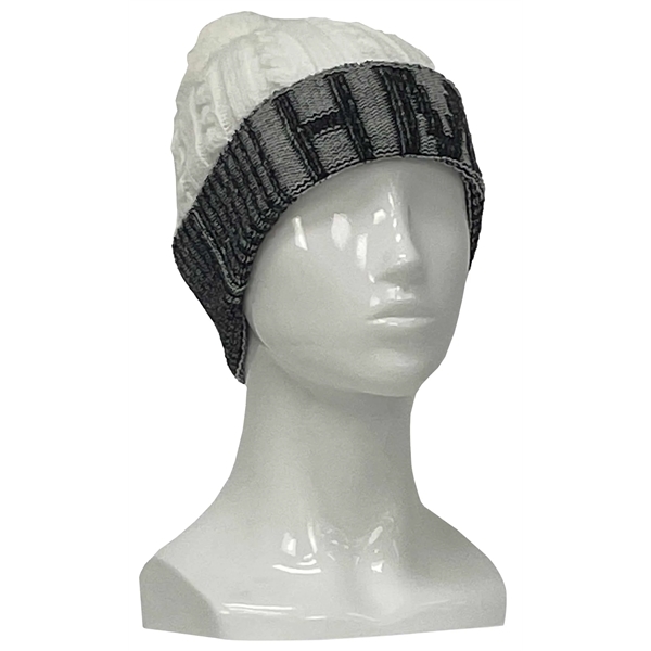 Knit Hat (Rib Embossed) - Knit Hat (Rib Embossed) - Image 3 of 4