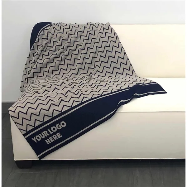 60" x 80" Long Staple Acrylic Logo Knit Blanket - 60" x 80" Long Staple Acrylic Logo Knit Blanket - Image 6 of 94