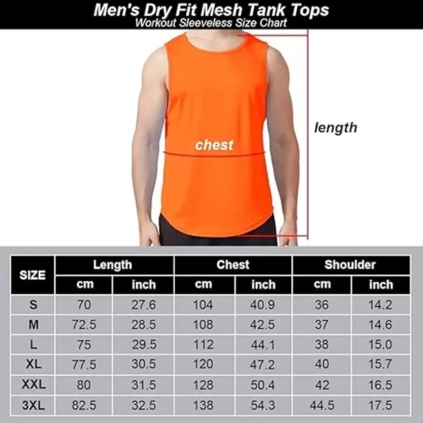Men's Mesh Tank Top - Men's Mesh Tank Top - Image 3 of 3
