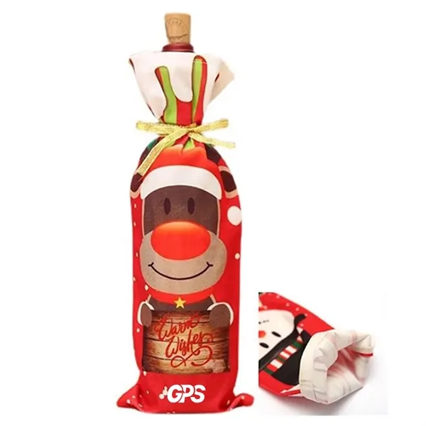 12 5/8 " Christmas Wine Bottle Covers - 12 5/8 " Christmas Wine Bottle Covers - Image 0 of 3