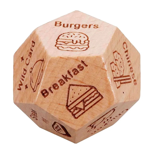 1 1/8"  Food Decision Dice - 1 1/8"  Food Decision Dice - Image 0 of 3