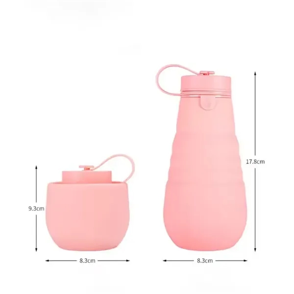 17oz Silicone Foldable Water Bottle - 17oz Silicone Foldable Water Bottle - Image 3 of 3