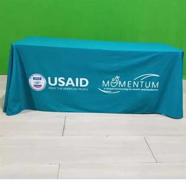 8 FT Economy Draped Table Cover - 8 FT Economy Draped Table Cover - Image 0 of 1