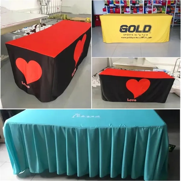 8 FT Economy Draped Table Cover - 8 FT Economy Draped Table Cover - Image 1 of 1