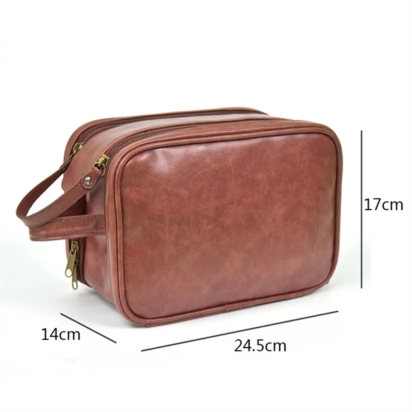 PU Leather Makeup Travel Bag - PU Leather Makeup Travel Bag - Image 5 of 5