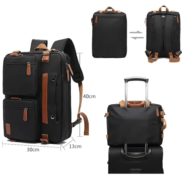 3-in-1 Laptop Backpack Briefcase Crossbody Bag - 3-in-1 Laptop Backpack Briefcase Crossbody Bag - Image 1 of 2