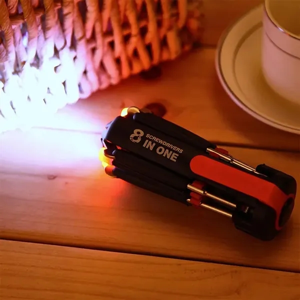 Multi Screwdriver Hand Tool With Worklight And Flashlight - Multi Screwdriver Hand Tool With Worklight And Flashlight - Image 2 of 6