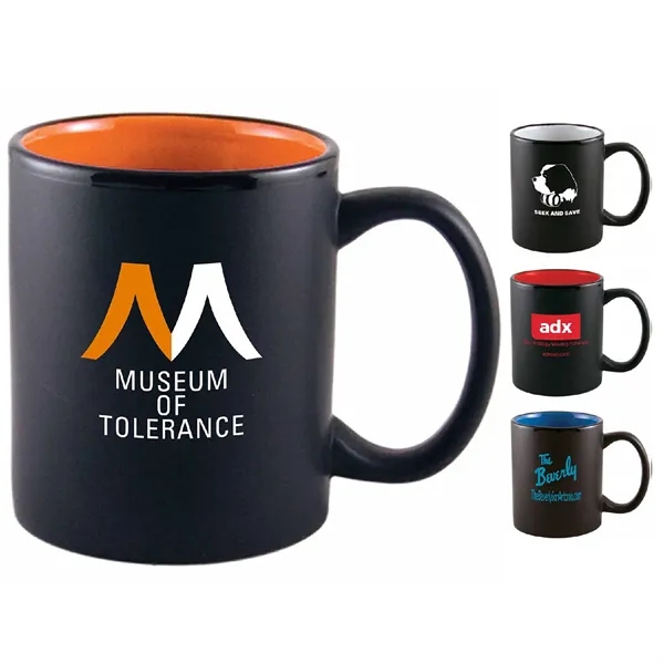 11 oz. Two-Tone Matted C-Handle Mug - 11 oz. Two-Tone Matted C-Handle Mug - Image 1 of 9