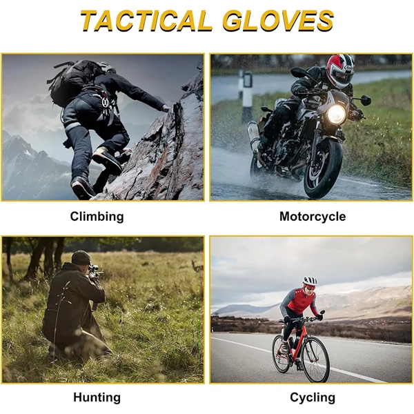 Tactical Gloves with Hard Shield for Motorcycle Camping - Tactical Gloves with Hard Shield for Motorcycle Camping - Image 4 of 4