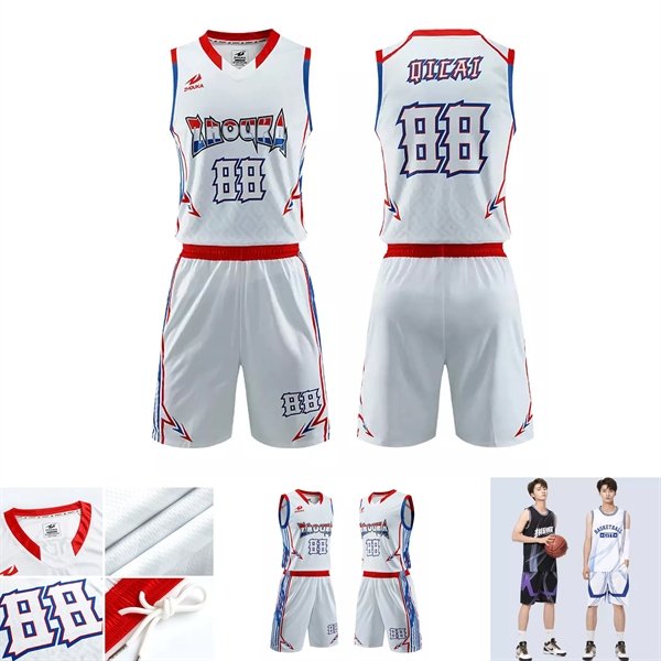 Swish Personalized Basketball Uniform - Jersey/Shorts Set - Swish Personalized Basketball Uniform - Jersey/Shorts Set - Image 3 of 3