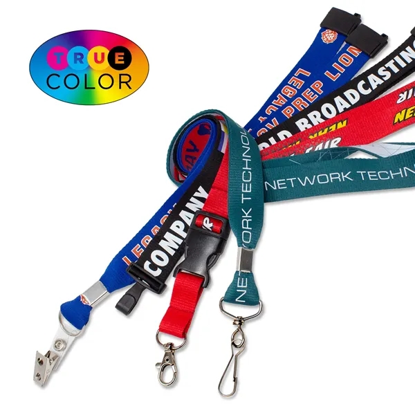 3/4" TrueColor Custom Full Color Lanyard - 3/4" TrueColor Custom Full Color Lanyard - Image 0 of 8