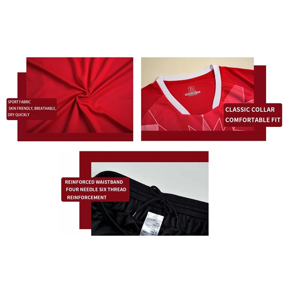 Treble Personalized Soccer Uniform - Jersey and Shorts Set - Treble Personalized Soccer Uniform - Jersey and Shorts Set - Image 3 of 5