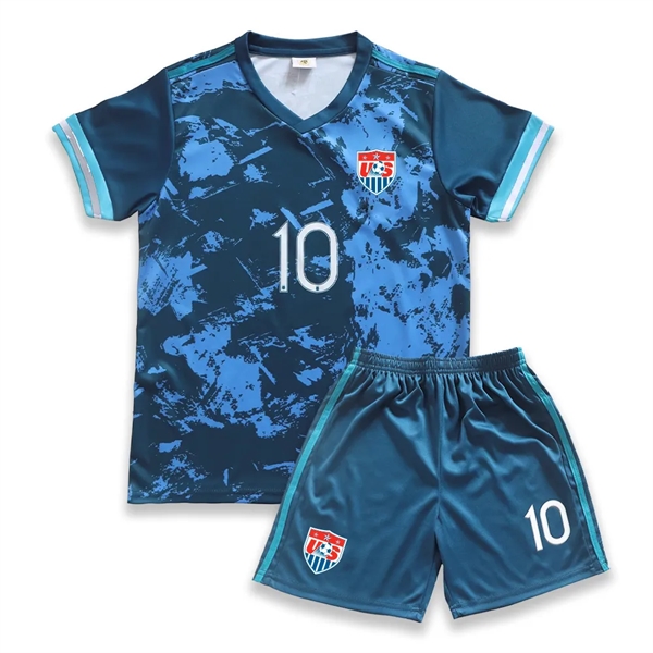 Treble Personalized Soccer Uniform - Jersey and Shorts Set - Treble Personalized Soccer Uniform - Jersey and Shorts Set - Image 0 of 5