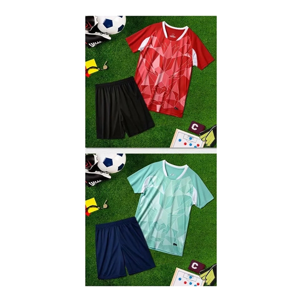 Treble Personalized Soccer Uniform - Jersey and Shorts Set - Treble Personalized Soccer Uniform - Jersey and Shorts Set - Image 4 of 5