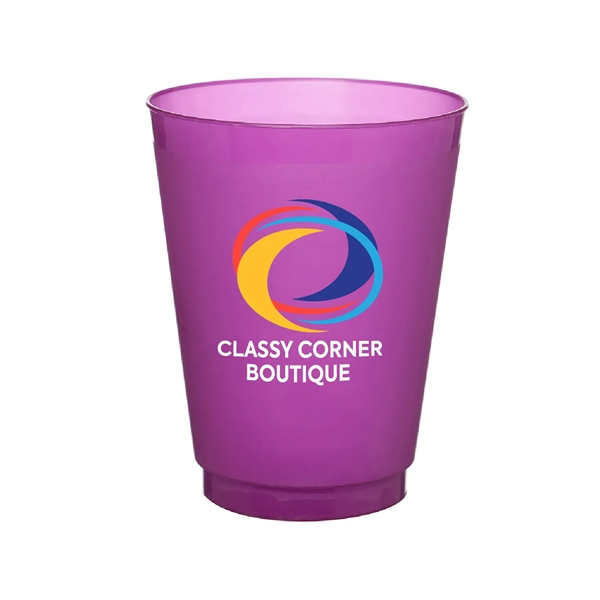 16 oz. Court Side Frosted Plastic Stadium Cups Full Color - 16 oz. Court Side Frosted Plastic Stadium Cups Full Color - Image 6 of 10