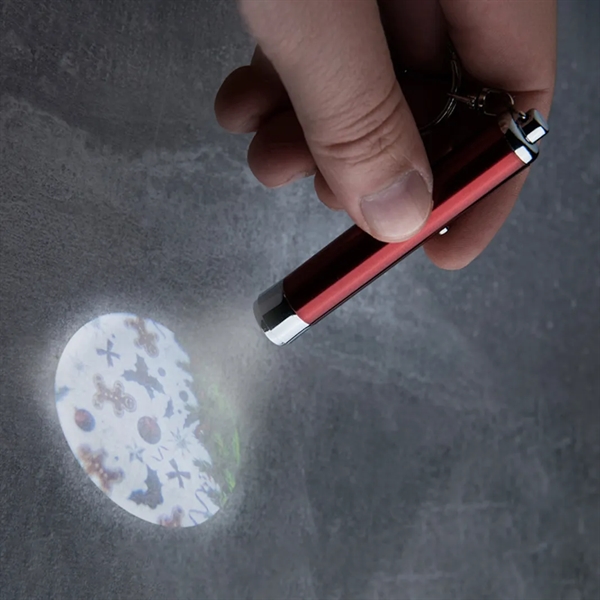 Festive Projection Flashlight Keyring - Festive Projection Flashlight Keyring - Image 2 of 3