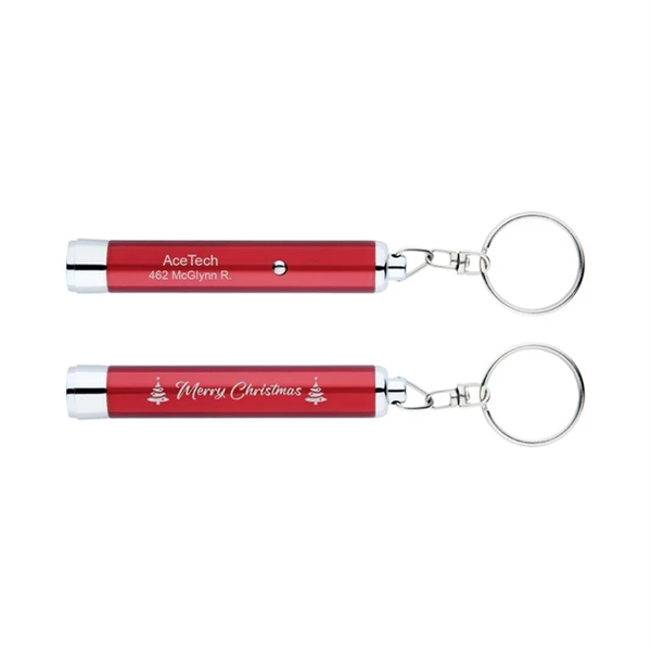 Festive Projection Flashlight Keyring - Festive Projection Flashlight Keyring - Image 0 of 3