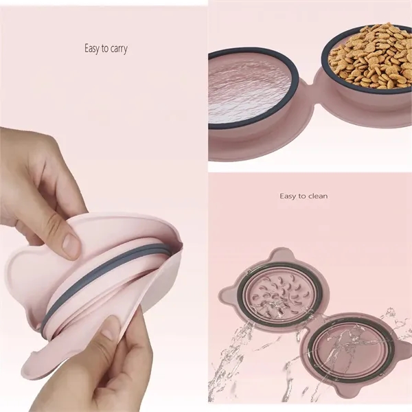 Silicone Retractable Dog Bowl - Silicone Retractable Dog Bowl - Image 1 of 2