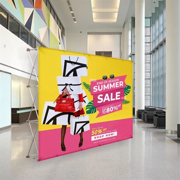 10'x8' Straight Pop Up Fabric Foldable Display Wall - 10'x8' Straight Pop Up Fabric Foldable Display Wall - Image 5 of 5