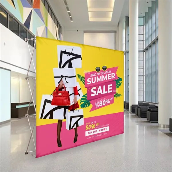 10'x10' Straight Pop Up Fabric Foldable Display Wall - 10'x10' Straight Pop Up Fabric Foldable Display Wall - Image 5 of 5