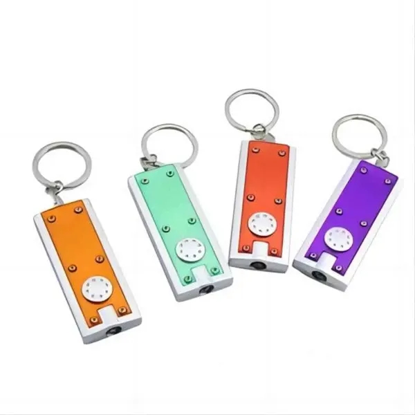 Slim Rectangular Flashlight Keychain - Slim Rectangular Flashlight Keychain - Image 1 of 4