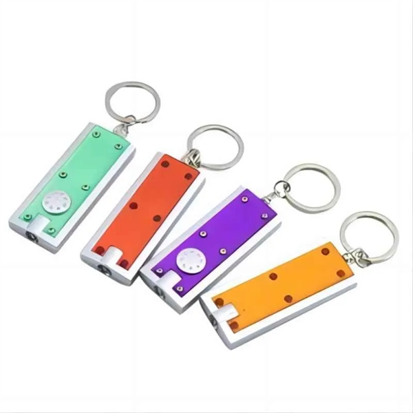 Slim Rectangular Flashlight Keychain - Slim Rectangular Flashlight Keychain - Image 2 of 4