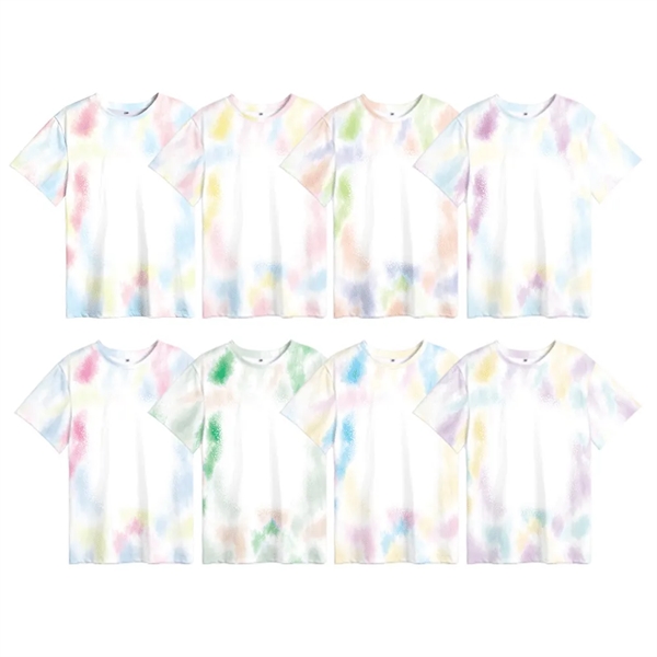 Polyester baby child diy tie-dye T-shirt sublimated blank - Polyester baby child diy tie-dye T-shirt sublimated blank - Image 1 of 9