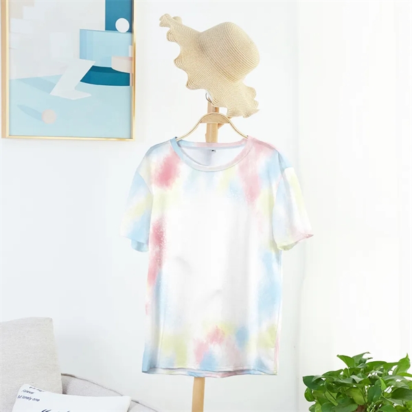 Polyester baby child diy tie-dye T-shirt sublimated blank - Polyester baby child diy tie-dye T-shirt sublimated blank - Image 2 of 9