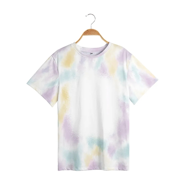 Polyester baby child diy tie-dye T-shirt sublimated blank - Polyester baby child diy tie-dye T-shirt sublimated blank - Image 3 of 9