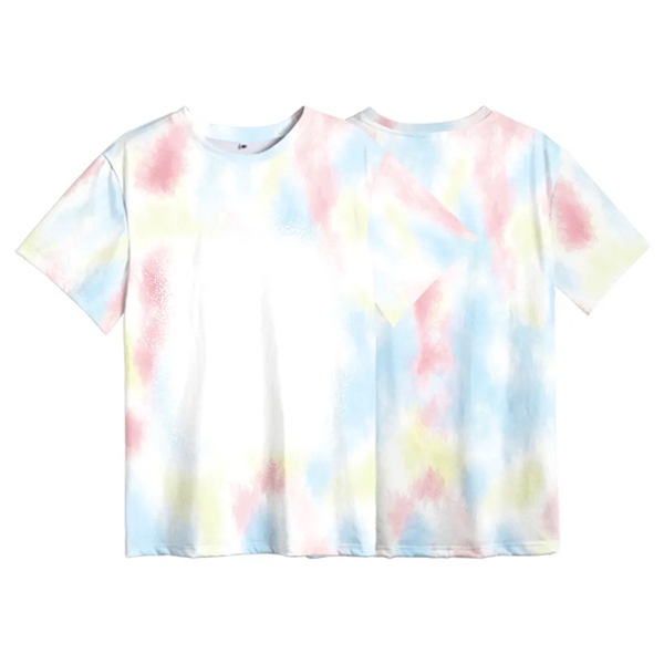 Polyester baby child diy tie-dye T-shirt sublimated blank - Polyester baby child diy tie-dye T-shirt sublimated blank - Image 4 of 9