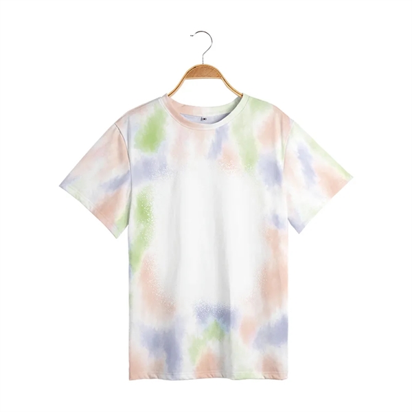 Polyester baby child diy tie-dye T-shirt sublimated blank - Polyester baby child diy tie-dye T-shirt sublimated blank - Image 5 of 9