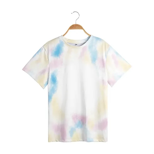 Polyester baby child diy tie-dye T-shirt sublimated blank - Polyester baby child diy tie-dye T-shirt sublimated blank - Image 6 of 9