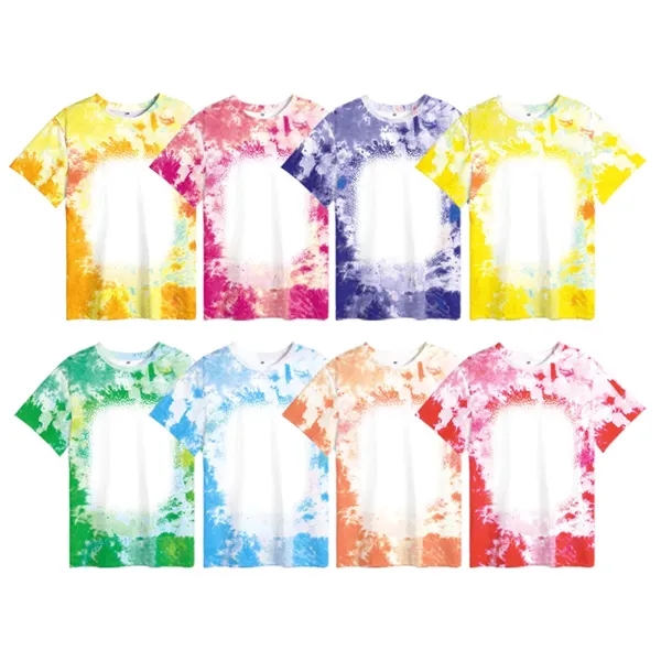 Polyester baby child diy tie-dye T-shirt sublimated blank - Polyester baby child diy tie-dye T-shirt sublimated blank - Image 6 of 6