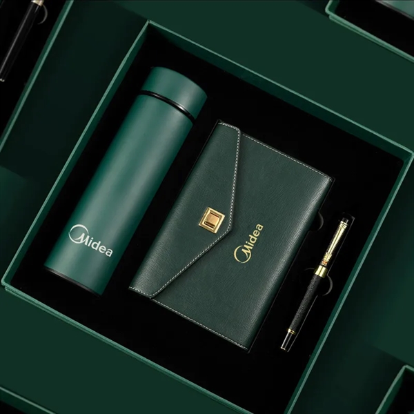 Stainless Steel Vacuum Flask Insulate Cup with Pen Notebook - Stainless Steel Vacuum Flask Insulate Cup with Pen Notebook - Image 7 of 7