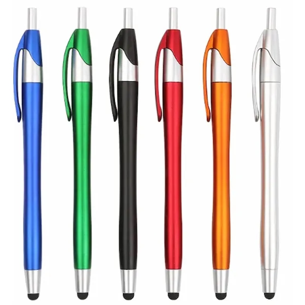 Custom Matte Color Stylus Ballpoint Pen - Custom Matte Color Stylus Ballpoint Pen - Image 1 of 7