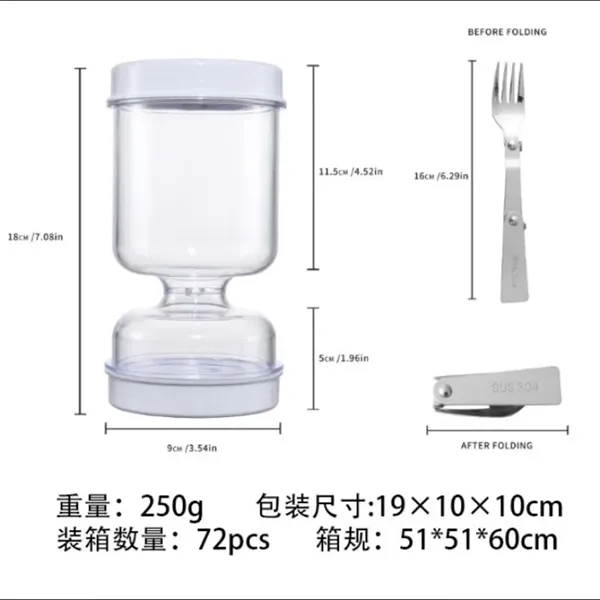 Pickle and Olive Hourglass Jar with Strainer Flip - Pickle and Olive Hourglass Jar with Strainer Flip - Image 5 of 5